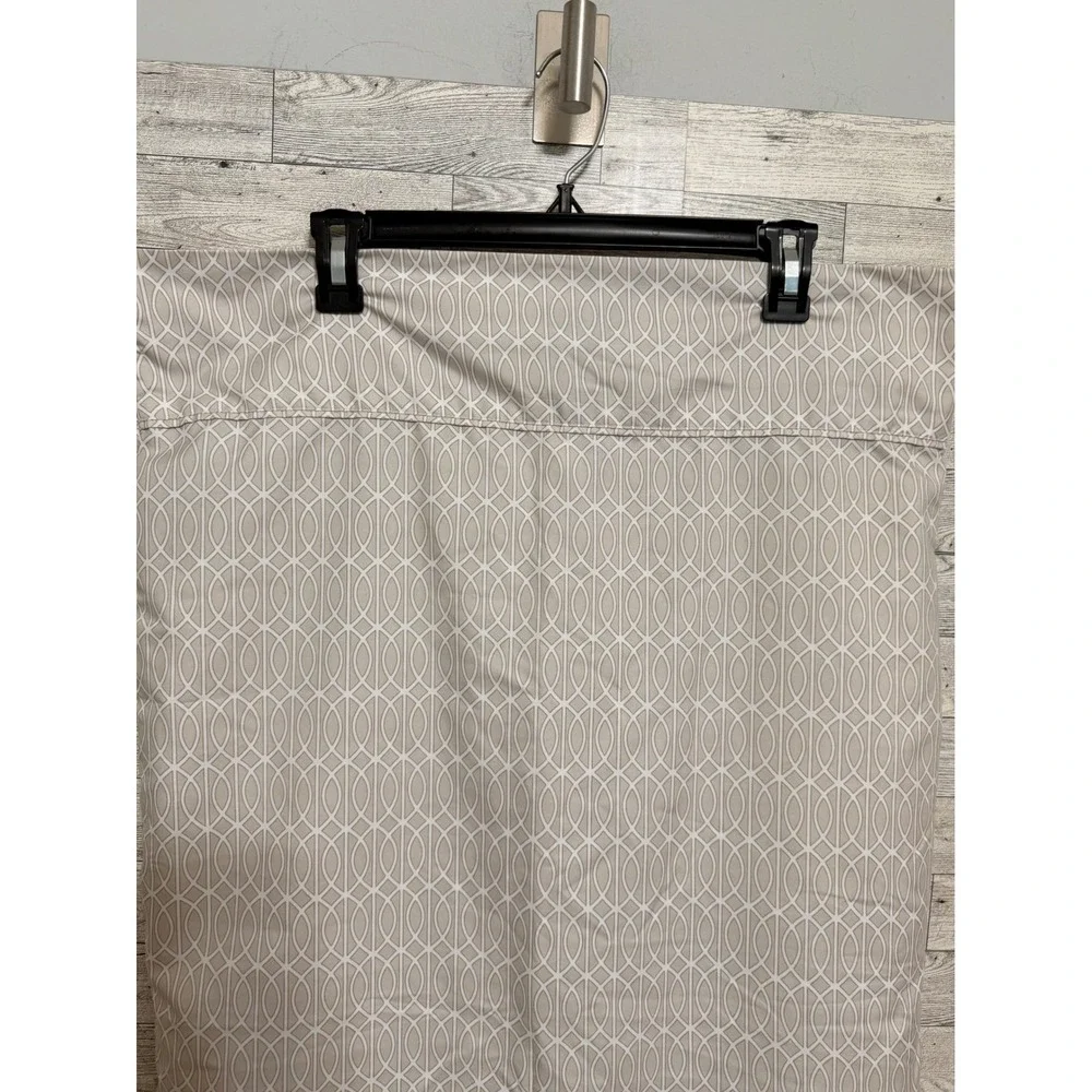 Charisma King Pillowcase Set of 2 Taupe White Geometric Ogee‎ Polyester Bedding